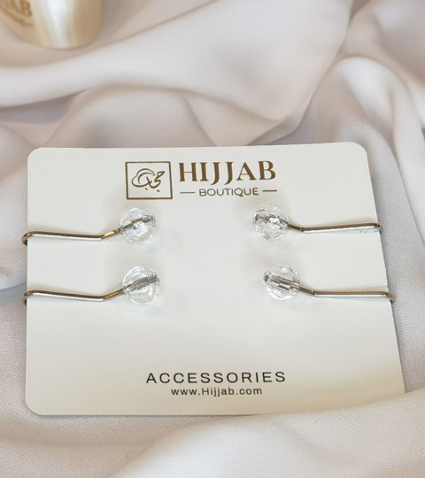 Hijab Accessories - 4 pcs Muslim Hijab Clip Scarf 100298841 - Turkey