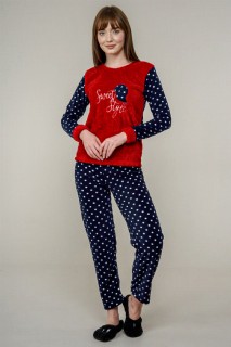 Lingerie & Pajamas - Women's Polka Dot Detailed Pajamas Set 100325393 - Turkey
