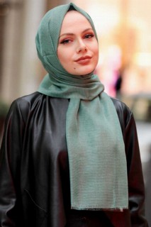 Other Shawls - Almond Green Hijab Shawl 100339436 - Turkey