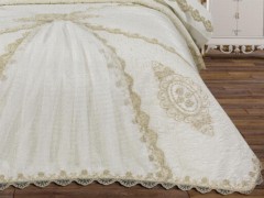 Raks French Guipure 7 Piece Blanket Bridal Set Cream 100351630