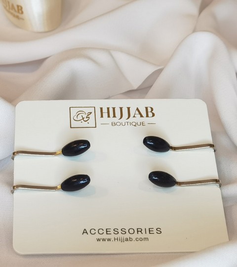 Hijab Accessories - 4 pcs Muslim Hijab Clip Scarf 100298818 - Turkey
