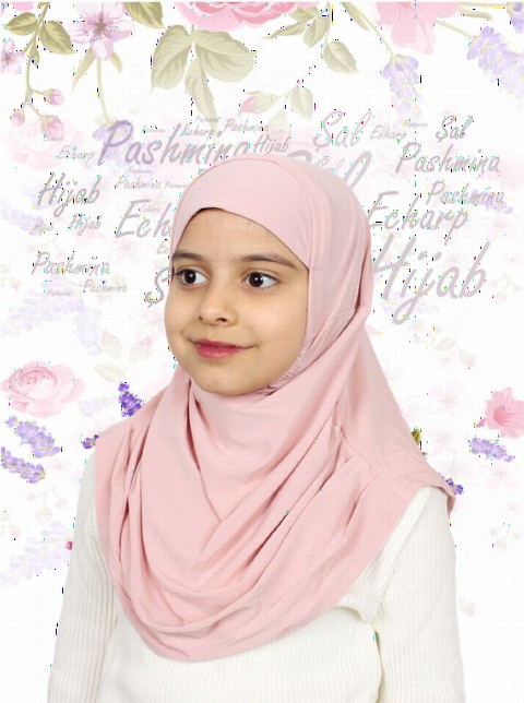 Girls Hijab - صورتی - کد: 78-06 - Turkey