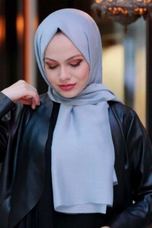 Other Shawls - Grey Hijab Shawl 100339489 - Turkey