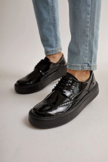 Daily Shoes - Patent Leather Men's Shoes BLACK 100351662 - Turkey