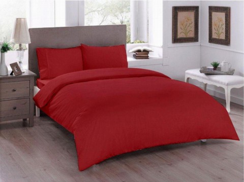 Dowry set - Dowry Land Pure Double Duvet Cover Set Red 100259846 - Turkey