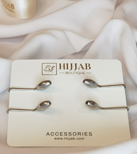 Hijab Accessories - 4 pcs Muslim Hijab Clip Scarf 100298819 - Turkey