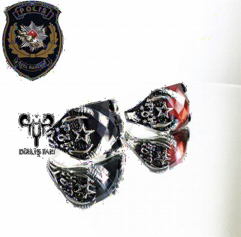 mix - Police Special Operations Black Stone Silver Ring 100349148 - Turkey