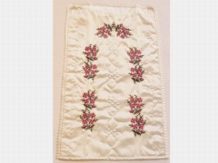 Prayer Rug - Sajjade - Pink Daisy Embroidered Satin Prayer Rug 100257568 - Turkey