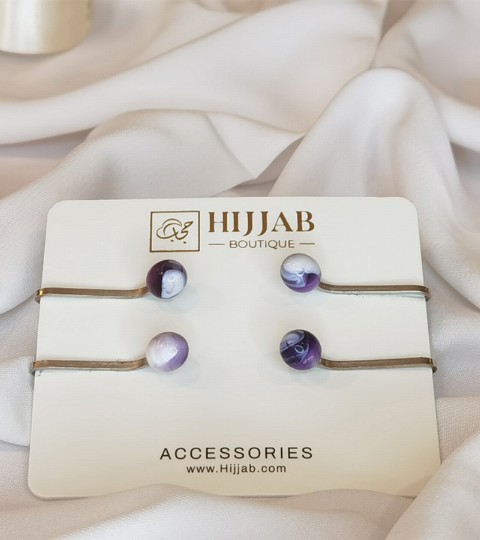 Hijab Accessories - 4 pcs Muslim Hijab Clip Scarf 100298812 - Turkey