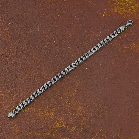 Bracelet - Motif Embroidered Knitted Model Silver Chain Bracelet 100349895 - Turkey