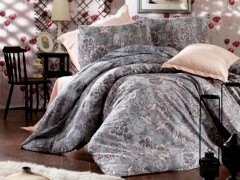 Bedding - Alena Double Duvet Cover Set Kayra Gray 100259491 - Turkey