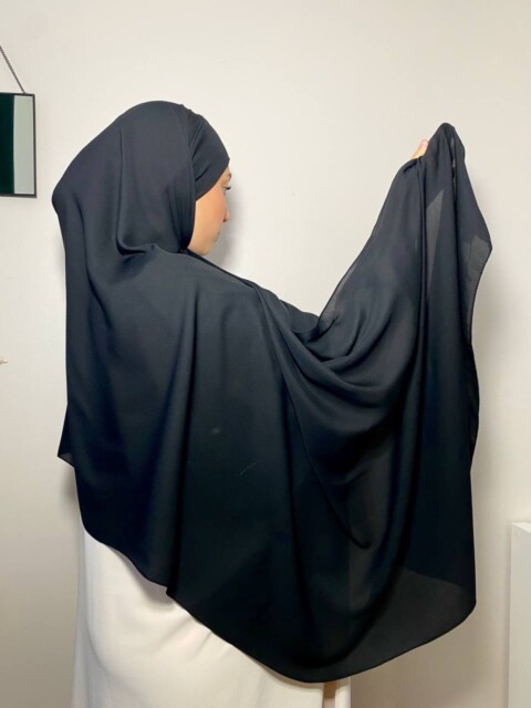 Crepe Premium - Hijab PAE - Noir intense - Turkey