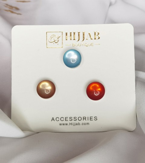 Hijab Accessories - 3 Pcs ( 3 pair ) Islam Women Scarves Magnetic Brooch Pin 100298865 - Turkey