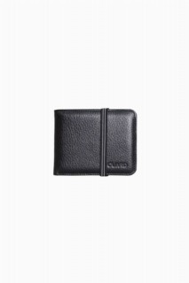 Wallet - Elastic Sport Genuine Leather Black Wallet 100346301 - Turkey