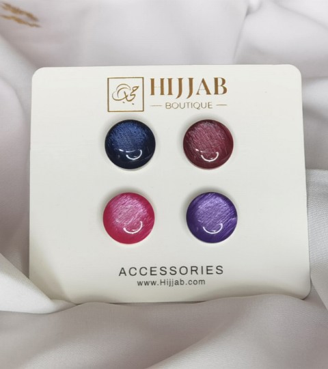 Hijab Accessories - 4 Pcs ( 4 pair ) Islam Women Scarves Magnetic Brooch Pin 100298855 - Turkey