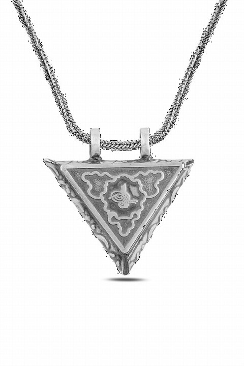 Necklace - Pattern Embroidered Monogram Amulet Necklace 100349930 - Turkey