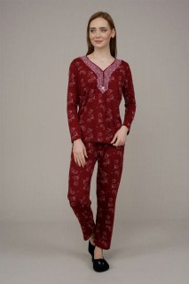 Pajamas - Women's Floral Patterned Pajamas Set 100325841 - Turkey