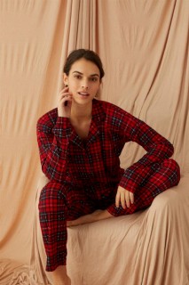 Lingerie & Pajamas - Women's Buttoned Pajamas Set 100325978 - Turkey