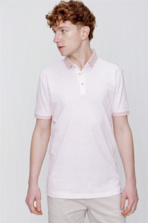 T-Shirt - Men's Powder Polo Collar Printed Dynamic Fit Comfortable T-Shirt 100351431 - Turkey
