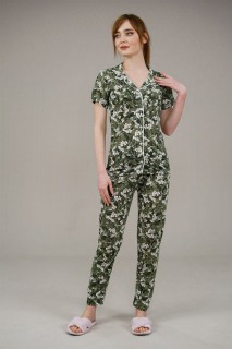 Lingerie & Pajamas - Women's Floral Pattern Pajamas Set 100325965 - Turkey