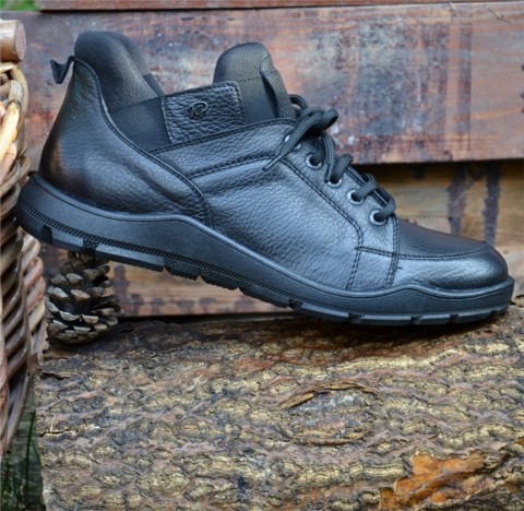 Boots - حذاء - أسود - حذاء رجالي جلد 100325153 - Turkey