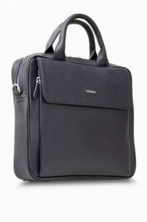 Briefcase & Laptop Bag - Guard Navy Blue Genuine Leather 14' inch Laptop Bag 100346240 - Turkey
