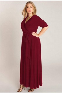 Long evening dress - ROBE MANGOLINO Robe de soirée grande taille 40-60 Rouge bordeaux 100275994 - Turkey