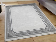 Carpet - Asel Zarif Blue Beige Rectangle Carpet 160x230cm 100332651 - Turkey