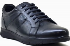 Sneakers Sport - BATTAL COMFORT - BLACK - MEN'S SHOES,Leather Shoes 100325221 - Turkey