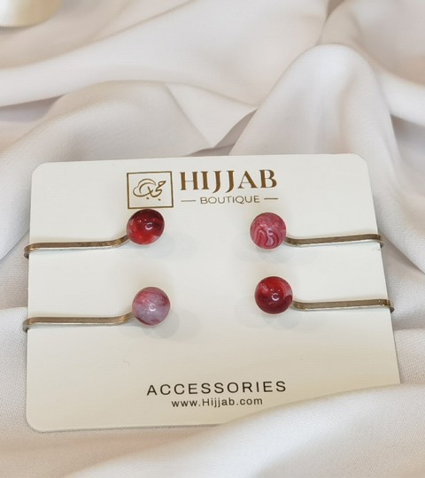 Hijab Accessories - 4 pcs Muslim Hijab Clip Scarf 100298814 - Turkey