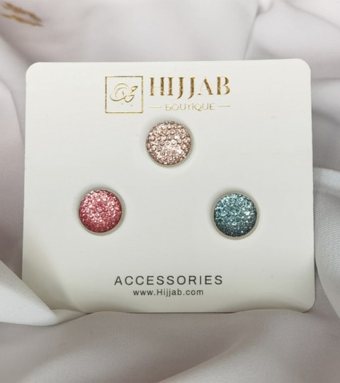 Hijab Accessories - 3 Pcs ( 3 pair ) Islam Women Scarves Magnetic Brooch Pin 100298861 - Turkey