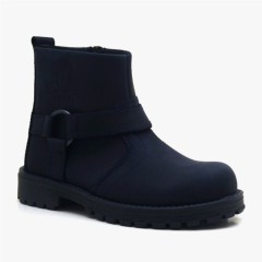 Boots - نیم بوت چرم طبیعی Chiron با خز برای کودکان 100278691 - Turkey