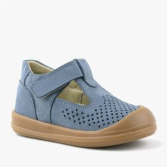 Shoes - Shaun Genuine Leather Grey Anatomic Baby Sandals 100352390 - Turkey