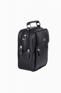 Handbags - Guard Large Size Black Genuine Leather Handbag 100346322 - Turkey