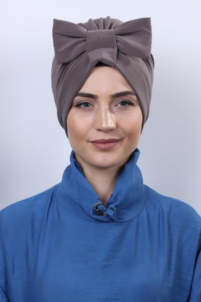 Papyon Model Style - Double-Sided Bonnet Mink with Bow 100285301 - Turkey