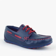 Boys - Navy Blue Boy's Laced Casual Shoes 100316939 - Turkey