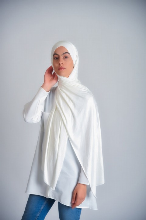 Ready to wear Hijab-Shawl - Instant Cotton Cross 02 100255137 - Turkey