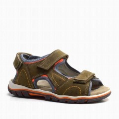 Sandals & Slippers - Sandalen für Jungen aus echtem Leder mit Klettverschluss 100278798 - Turkey