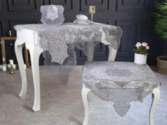 Table Cover Set - Daisy Table Cloth 26 Pieces Cream 100329203 - Turkey