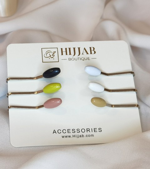 Hijab Accessories - 6 عدد روسری گیره حجاب مسلمان - Turkey