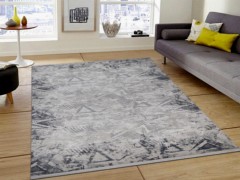 Carpet - سجادة مستطيلة زرقاء وبيج من 160x230 سم 100332648 - Turkey