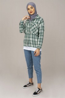 Shirt - Women's Checked Lumberjack Shirt 100325608 - Turkey