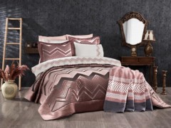 Bed Covers - Dowry Land Nova 4 Piece Bedspread Set Gray Stone 100332049 - Turkey