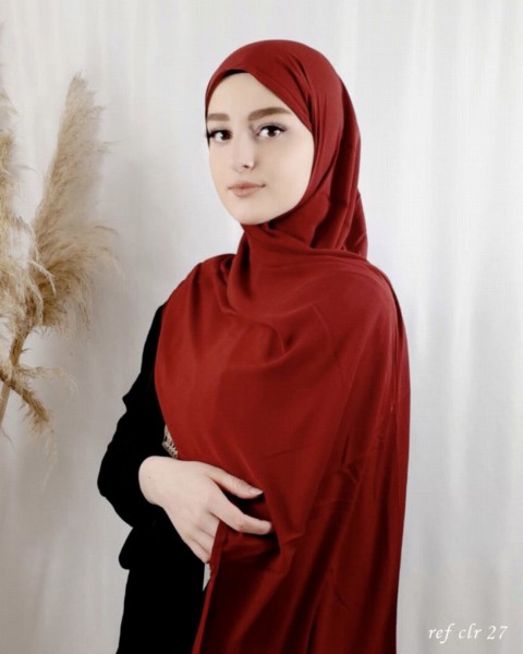 Crepe Shawl - Crepe shawl Ruby 100318093 - Turkey