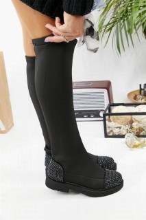 Boots - Adelina Black Boots 100343038 - Turkey