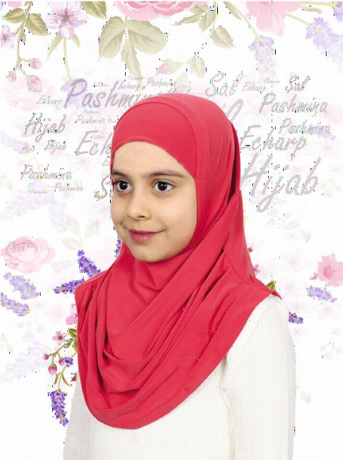 Girls Hijab - Red - Code: 78-30 100294072 - Turkey