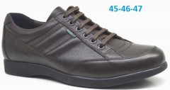 Sneakers Sport - LARGE AIR CONDITIONED SHOES - BROWN - MEN'S SHOES,Leather Shoes 100325219 - Turkey