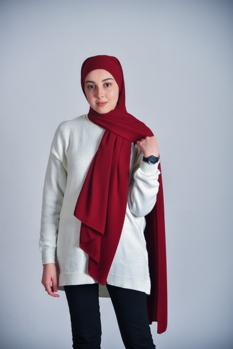 Instant Medine Ipegi - Prêt à porter Soie de Médine - Couleur Rouge-Bordeaux - Turkey