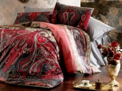 Bedding - Alena Double Duvet Cover Set Pamira Red 100259493 - Turkey