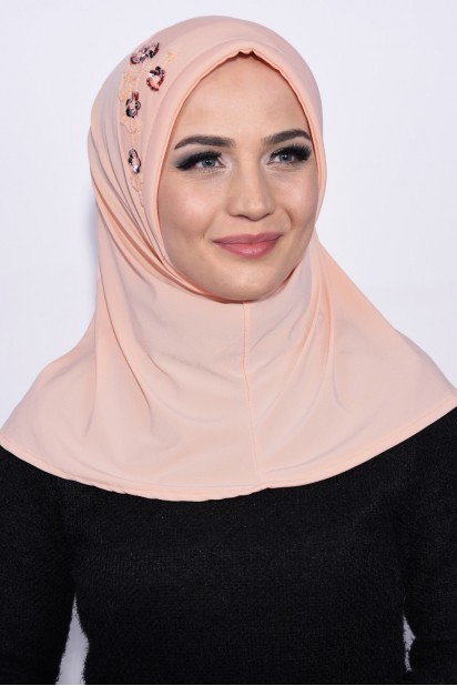 Evening Model - Chiot Hijab Paillettes Pratique - Turkey